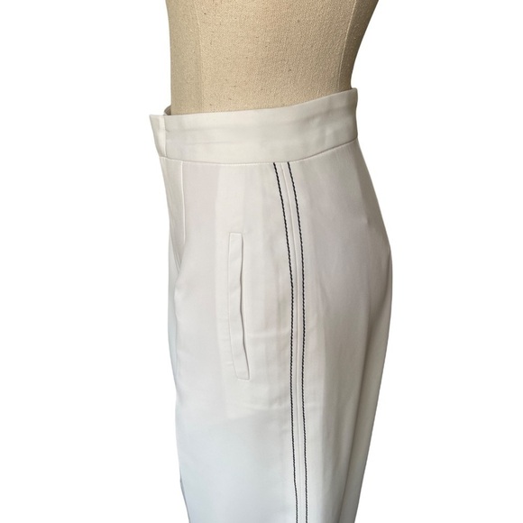 NWT SALISA E Culottes White Cropped Pants - Picture 5 of 10
